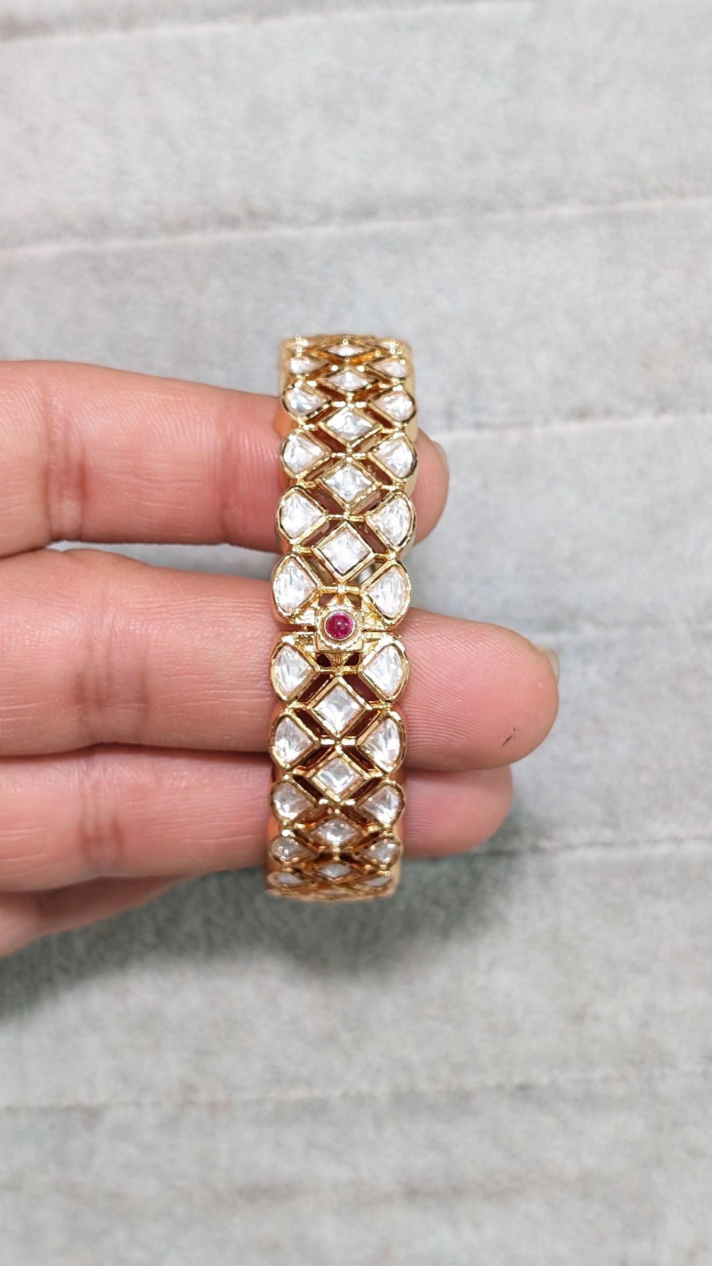 Kundan bangle (Single)