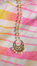 Kundan long beads necklace