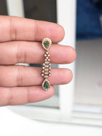 AD stone green necklace
