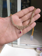 AD stone necklace