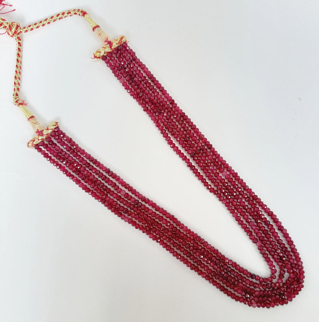 Red bati stone mala