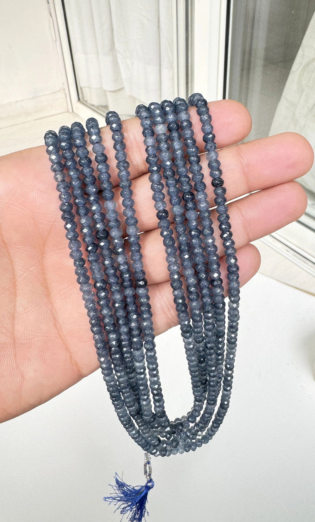 blue bati stone mala