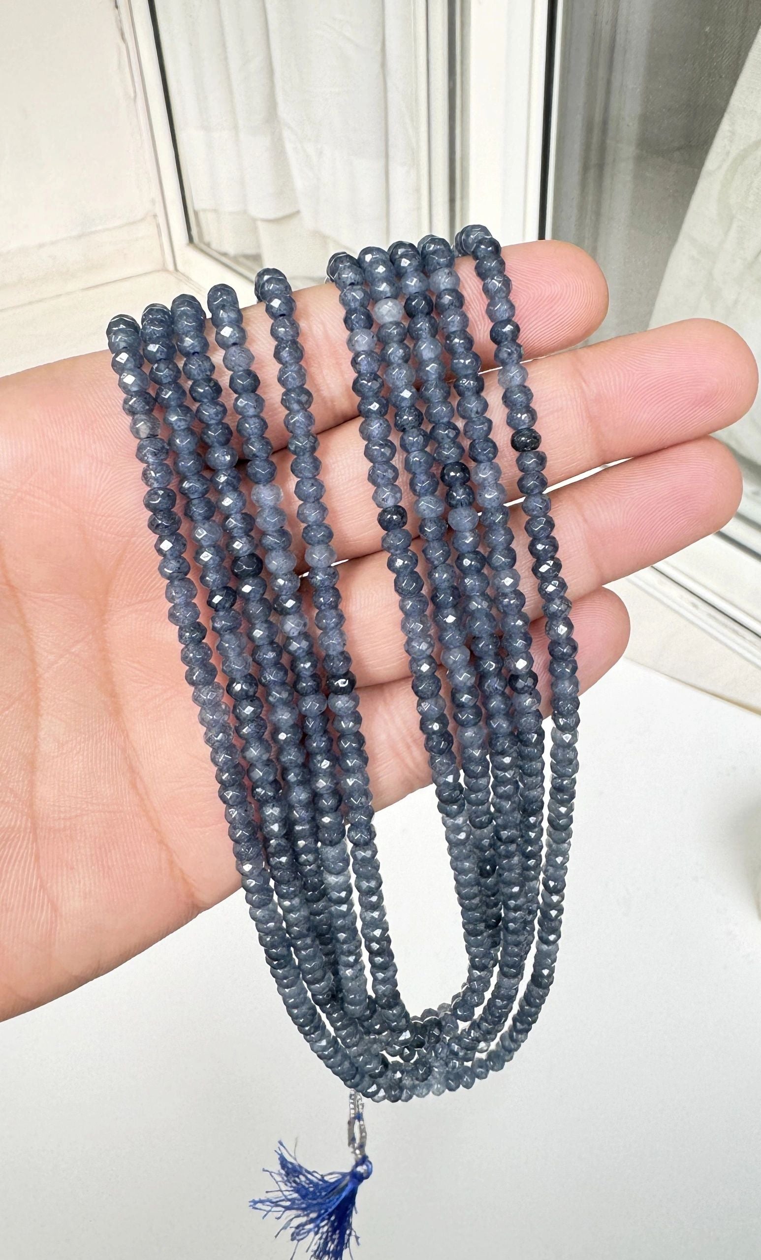 blue bati stone mala