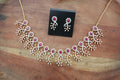 AD Necklace with ruby stones set