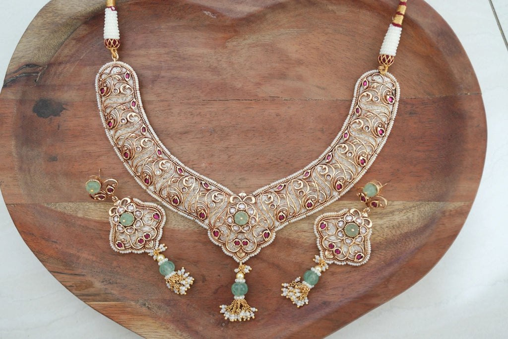 Premium Necklace set White