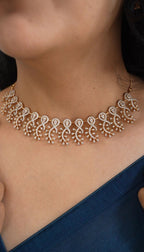 Navya AD Necklace white stone