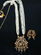 AD peacock Necklace with earrings
