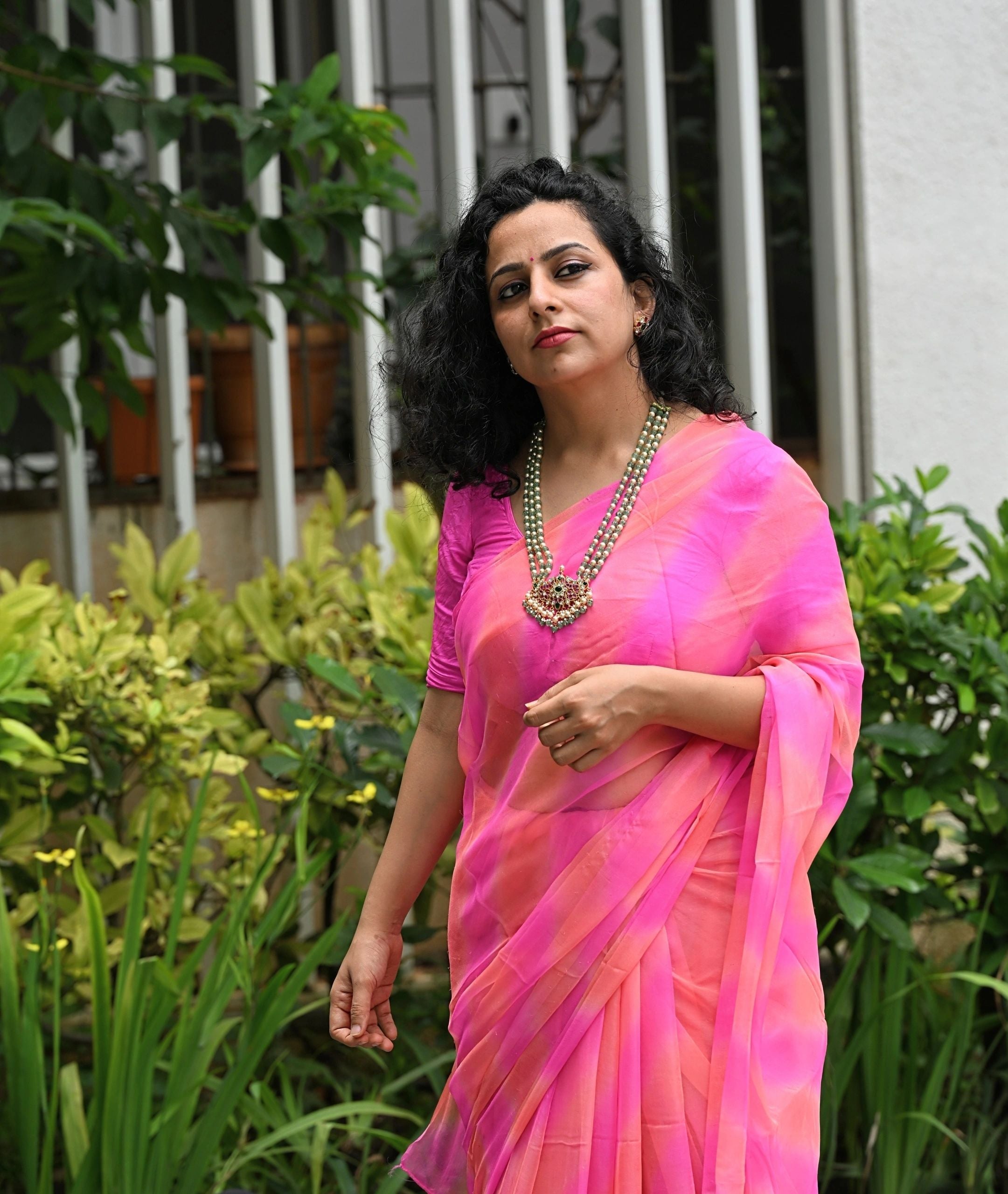 3 layered Jadau necklace set