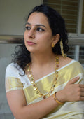 Coin Necklace(Putali Haar) with earrings-Multi color