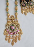 Rajwadi Moti long necklace with earrings