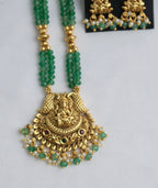 Long Lakshmi Necklace set with earrings