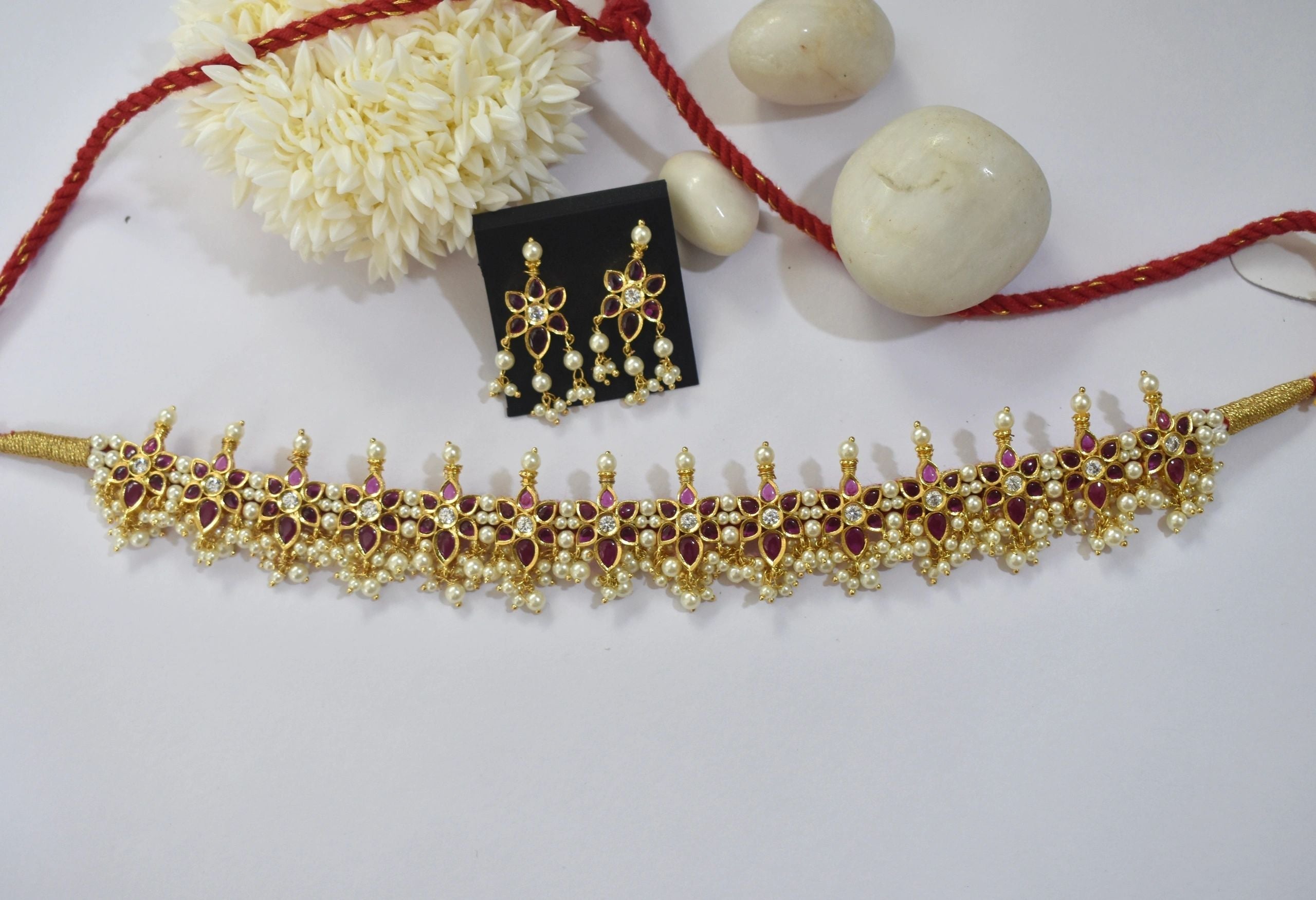 Chinchapeti 2 necklace with earrings