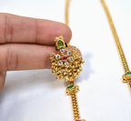Floral Design Necklace with earrings Gold Plated (20")
