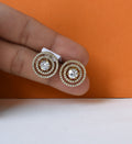 Vritta Crystal Stud Earrings