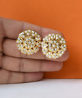 Vaidehi Pearl Floral Stud Earrings