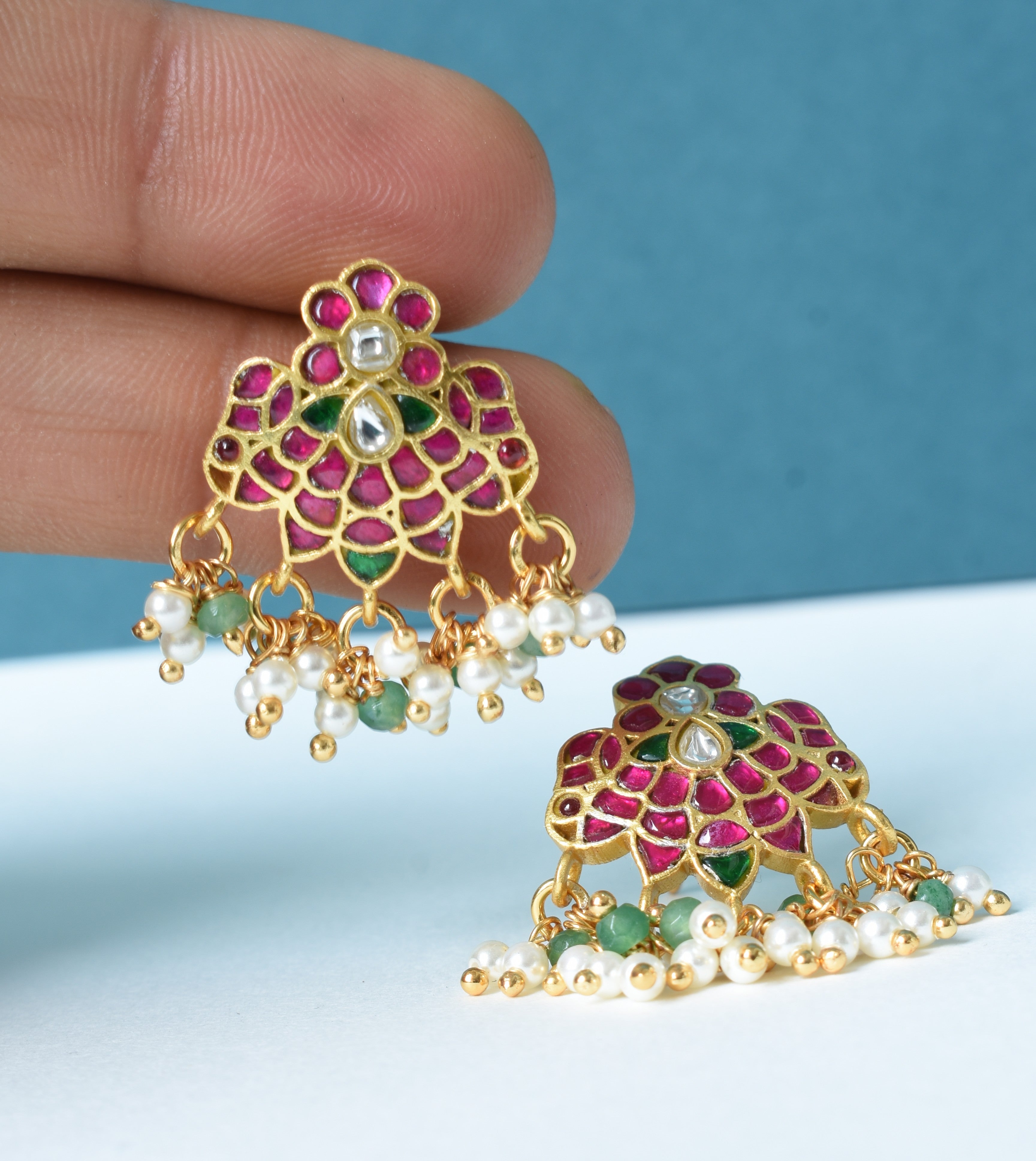 Padmika Jadau Drop Earrings