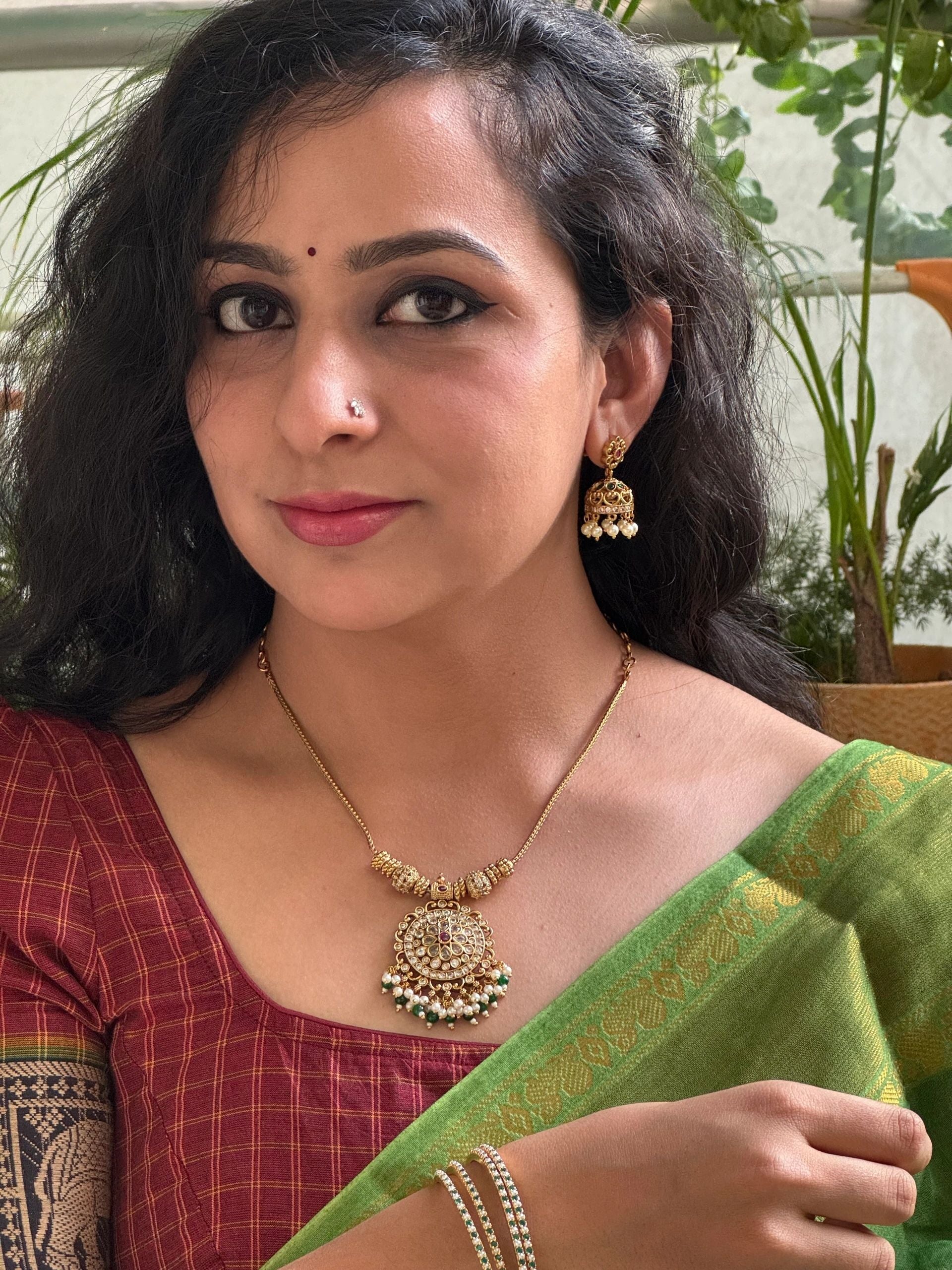 Necklace with earrings