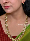 Mango shaped necklace with earrings