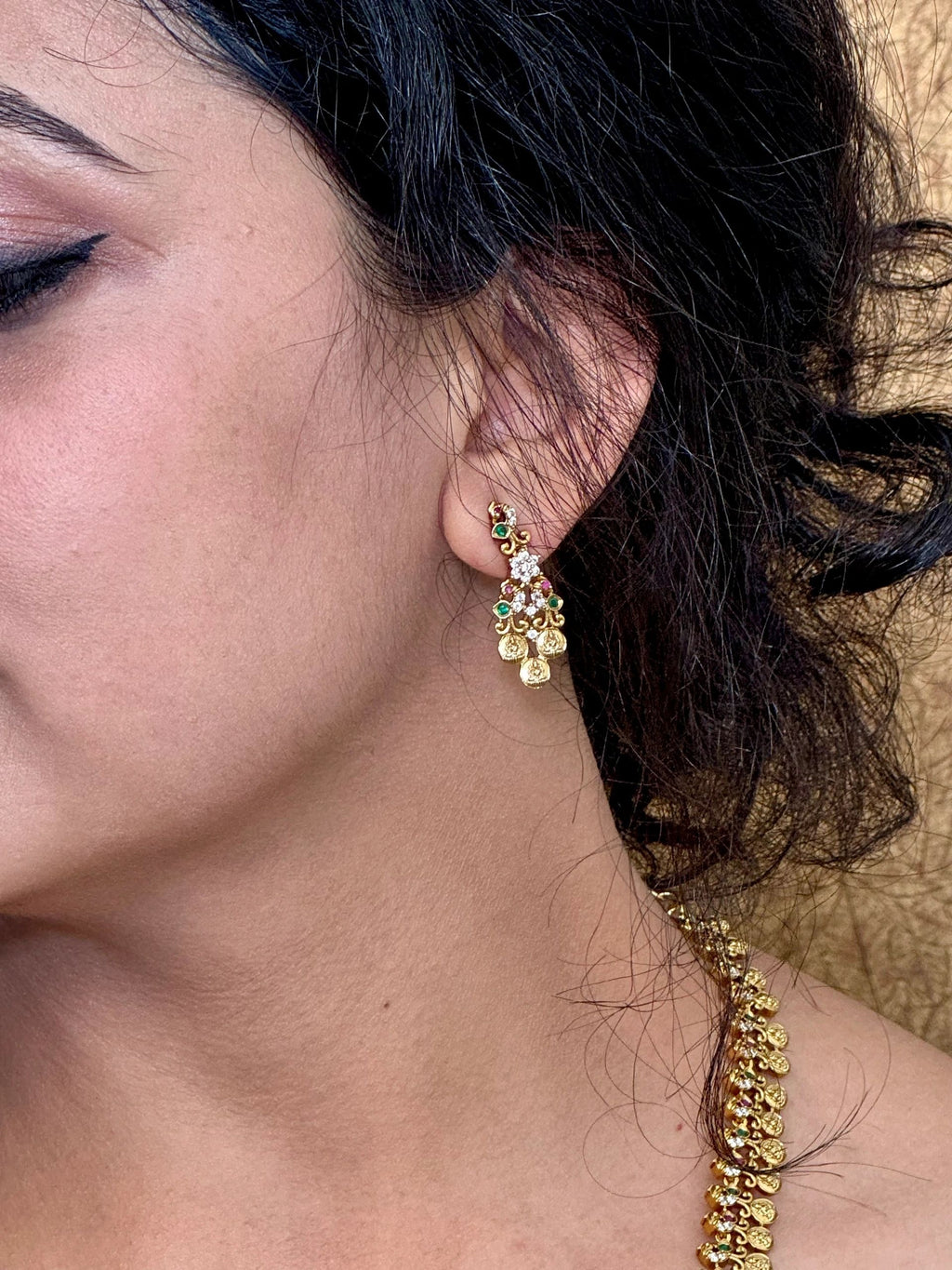 Laxmi long necklace with jhumka