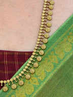Gold plated necklace with jhumka