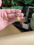Jhalar Moti necklace with jhumkas