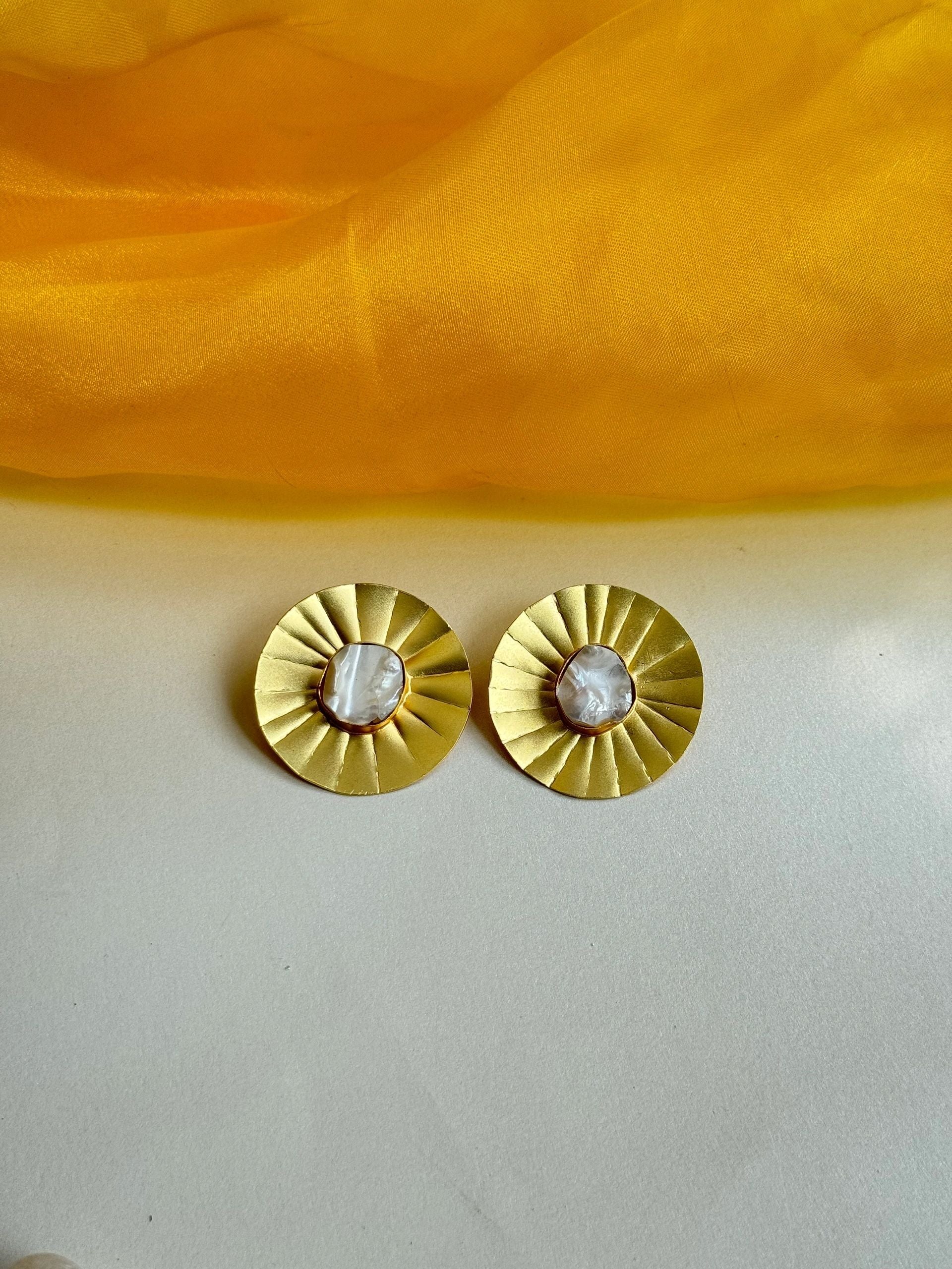Statement mop earrings