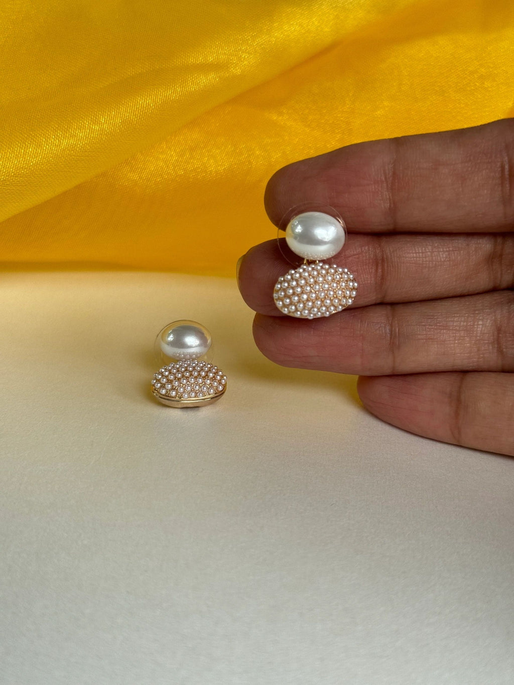 Trendy Western Earrings Pearl