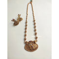 Matar Mala beads Necklace with earrings