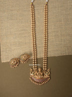 Gold Plated 2 layer Laxmi necklace with earrings