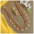 MultiLayer Ruby color necklace with jhumka
