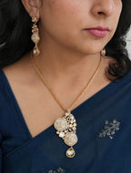 Mop Kundan Necklace set