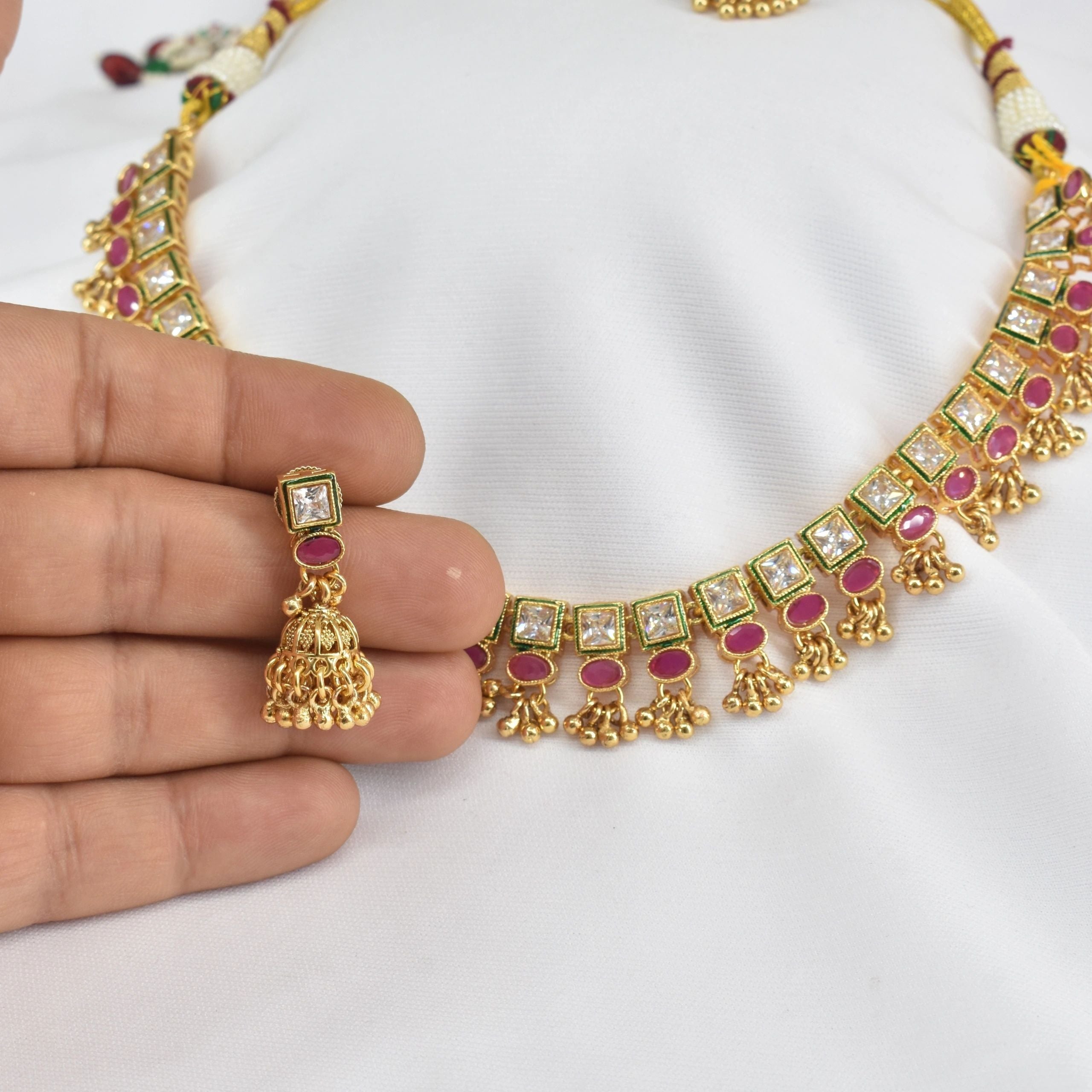 Shahi Necklace ruby