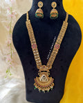 Rajwadi 26â€ necklace with earrings Gold plated