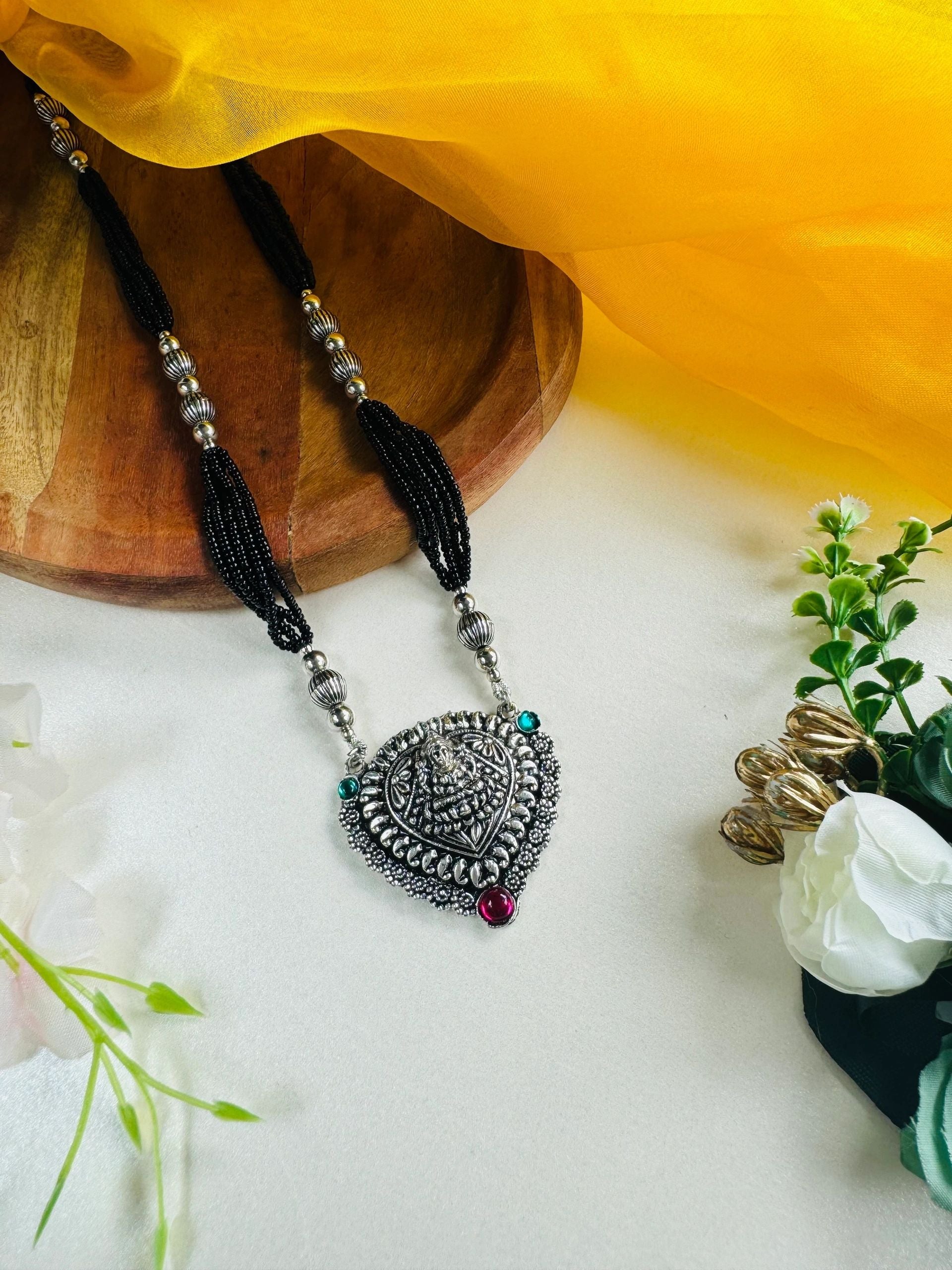 Long Oxidised Mangalsutra 01
