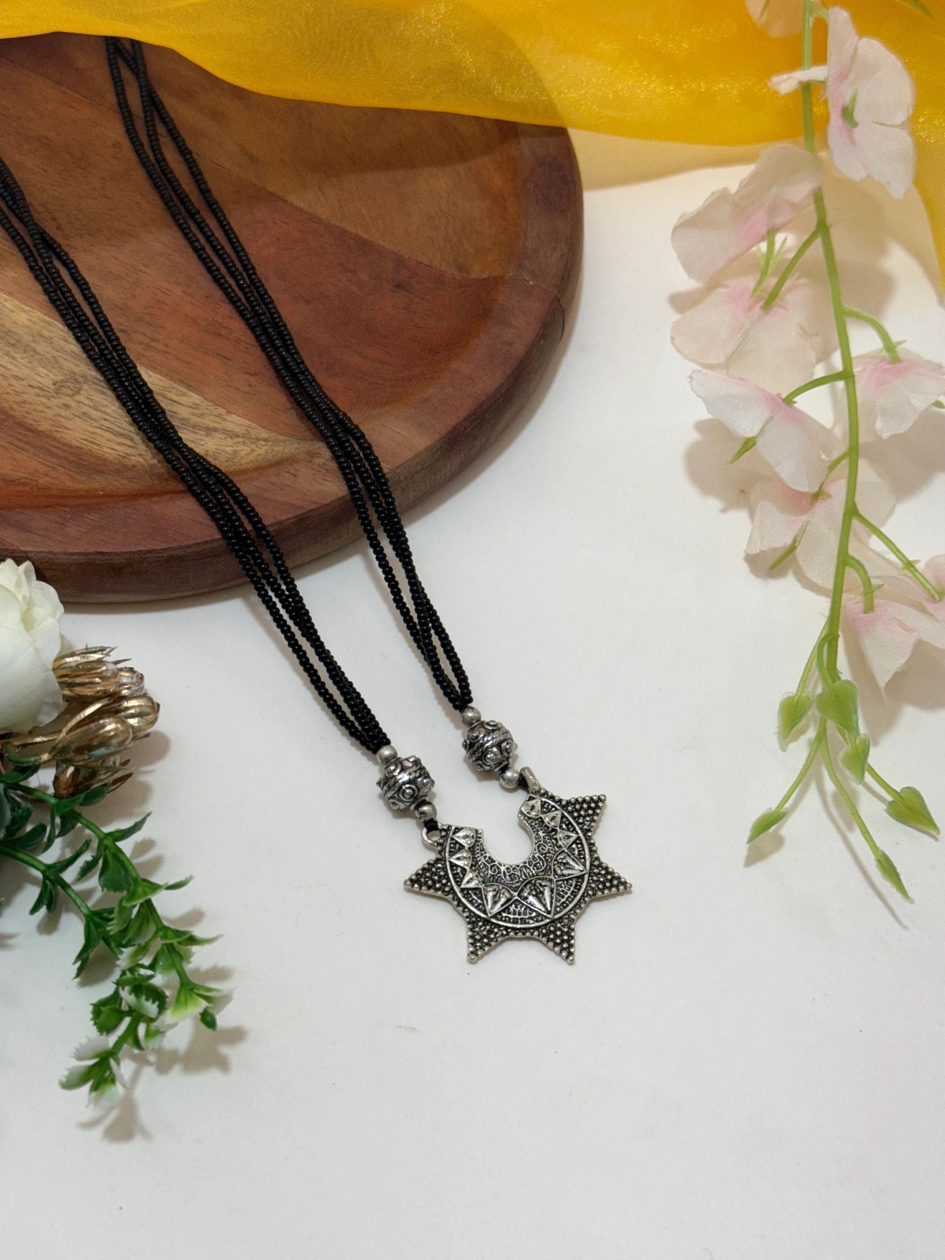 Long oxidised Mangalsutra 7