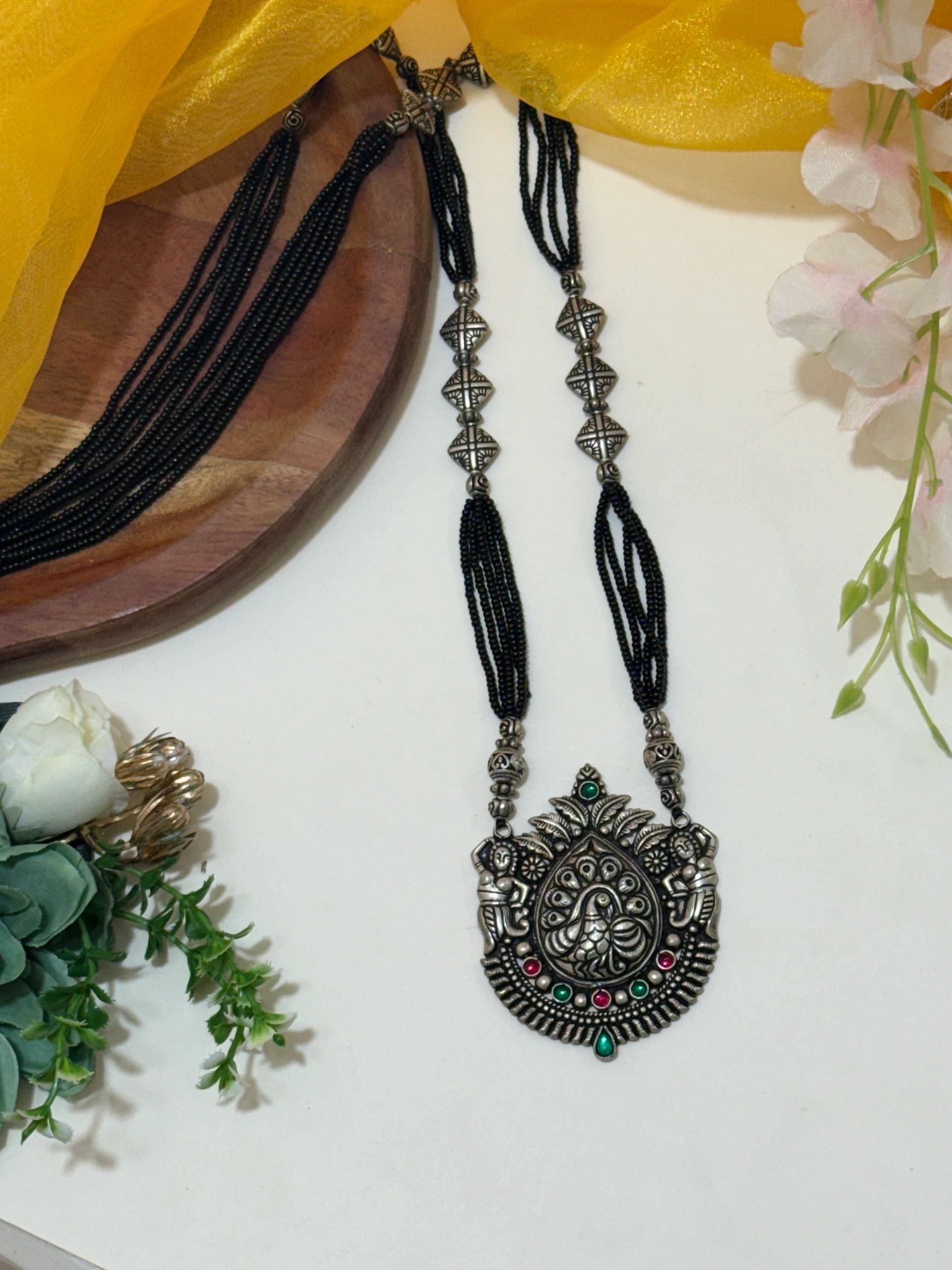 Long oxidised Mangalsutra 8
