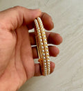 Broad Pearl Bangle