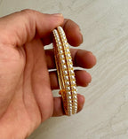 Broad Pearl Bangle