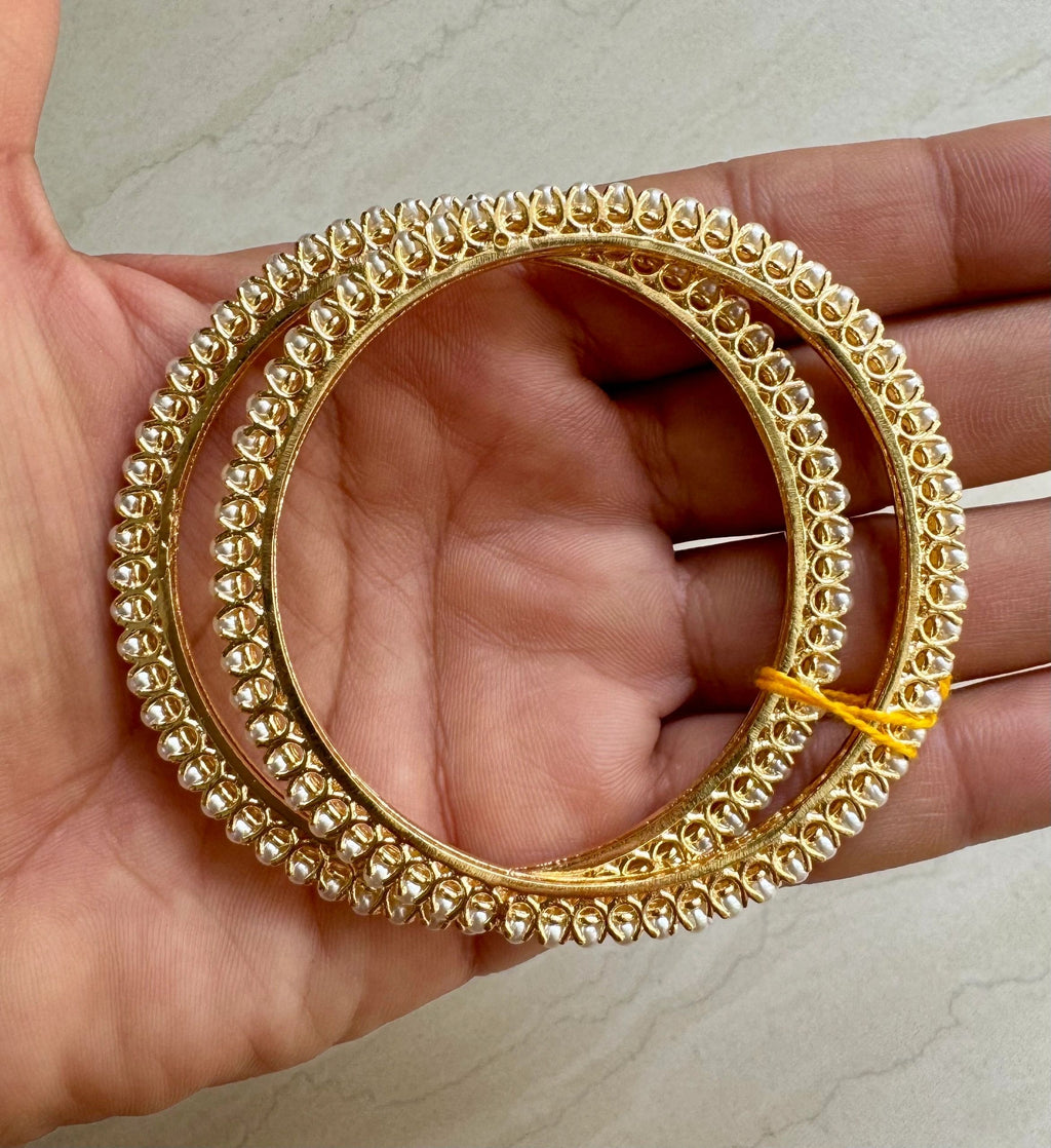 Broad Pearl Bangle