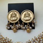 Moti Varnika 5.0 Lakshmi Necklace set