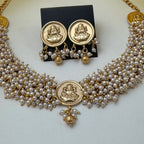 Moti Varnika 5.0 Lakshmi Necklace set