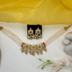 Modern Tanmani Choker/Short Necklace
