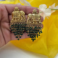 Elephant earrings Green R1