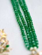Kundan Bati Bead Necklace with earrings