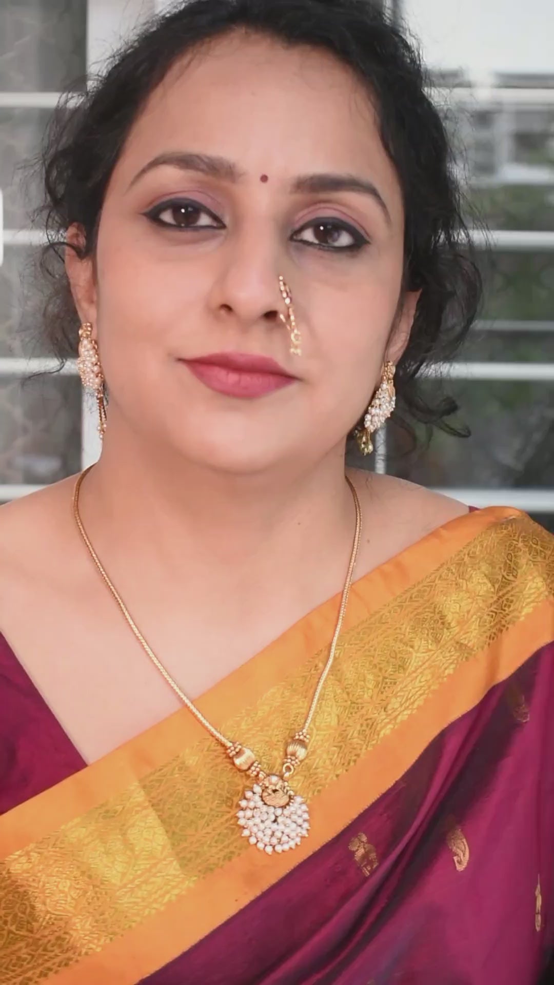 Peacock Pearl bunch necklace set