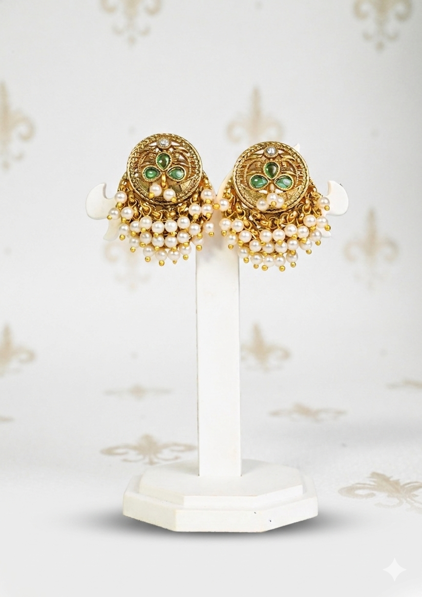 The Emerald Maharani Earrings