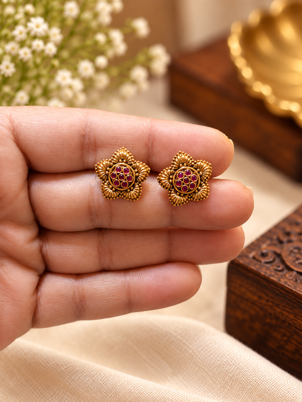 GulabKali earrings/tops