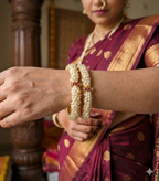 Pearl Gajra Bangles(Openable)