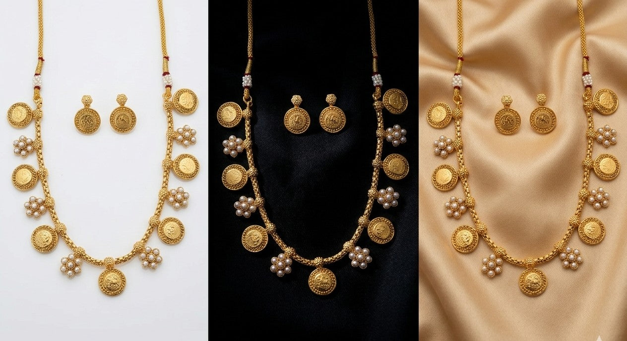 Putali Necklace Pearls (short)