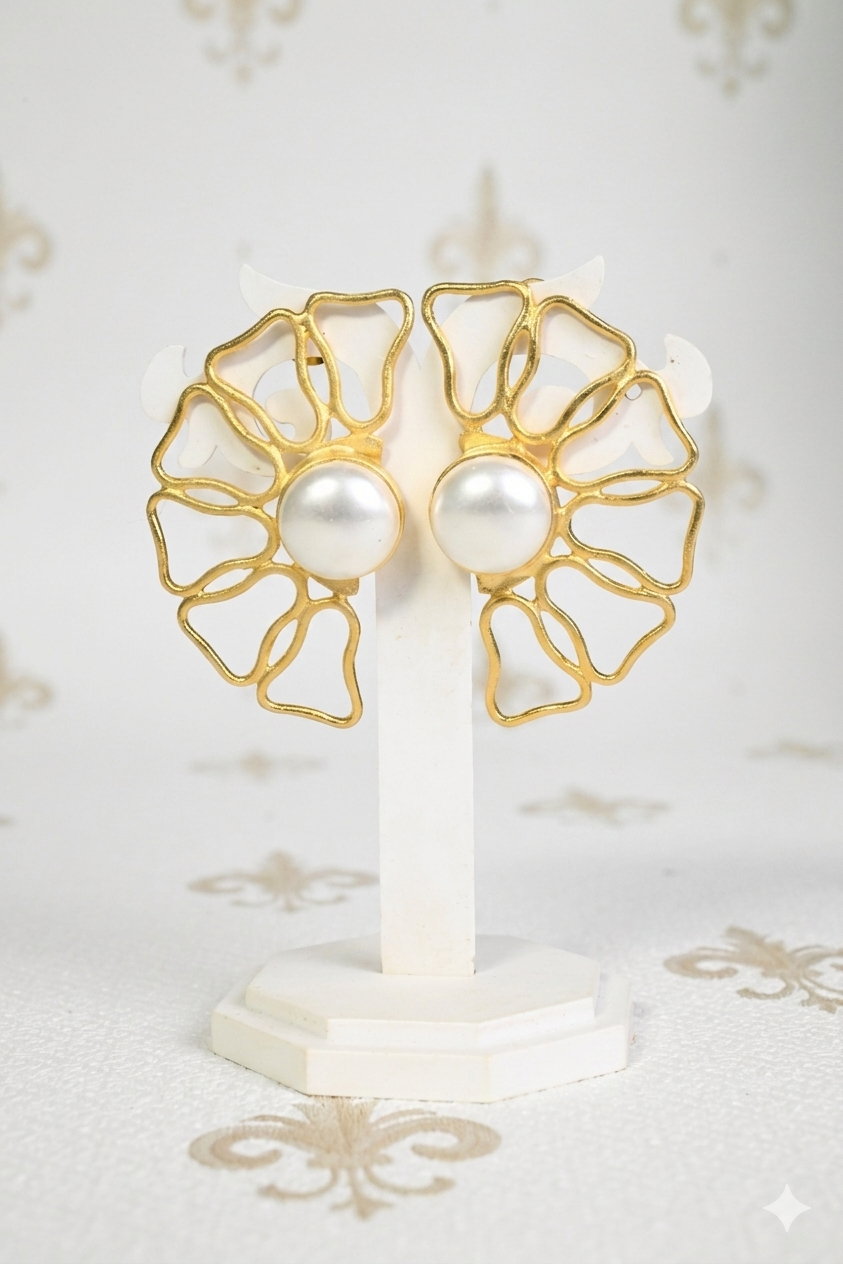 Pearl Petal earrings